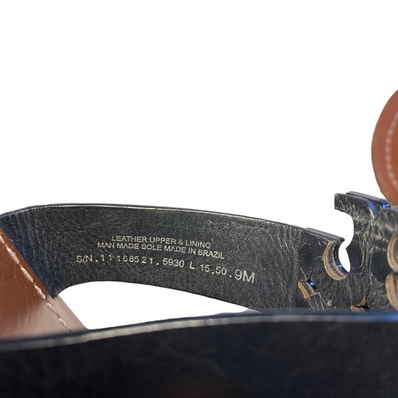 Tory Burch Black Leather Moore Flat Thong Sandal in Size 9 - Picture 9 of 9